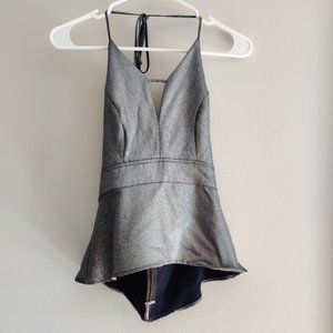Express silver halter tank